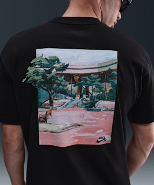 NIKE SB(ナイキエスビー)の「NIKE SB/ナイキエスビー バックプリントTシャツ マックス90 HJ0894-010/HJ0894-323(Tシャツ/カットソー・メンズ・ブラック/ダークグリーン/コーラル・XL/L/M)」の11枚目の写真