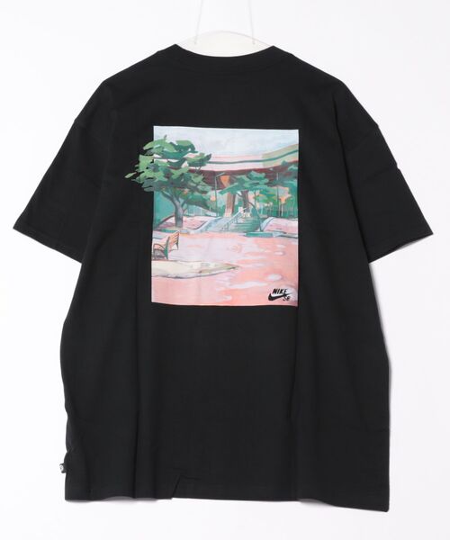 タグ付き Nike SB グラデーションデザインシャツ 海外限定 NIKE SB U NK SB TEE M90 LAZY GAWD T-SHIRT Dark