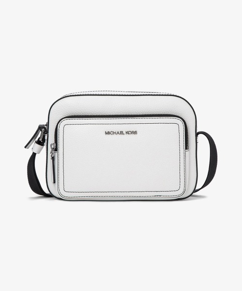 MICHAEL KORS マイケルコース　ペブルレザー　ホワイト RUTHIE ペブルレザー サッチェル スモール（ハンドバッグ