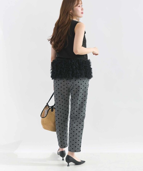 PICCIN（ピッチン）の「【別売りアンサンブル可能】接触冷感シアーノースリーブニット（ニット/セーター・レディース・チェリーピンク/オフホワイト/イエロー/ブラック/ターコイズブルー・M）」の22枚目の写真