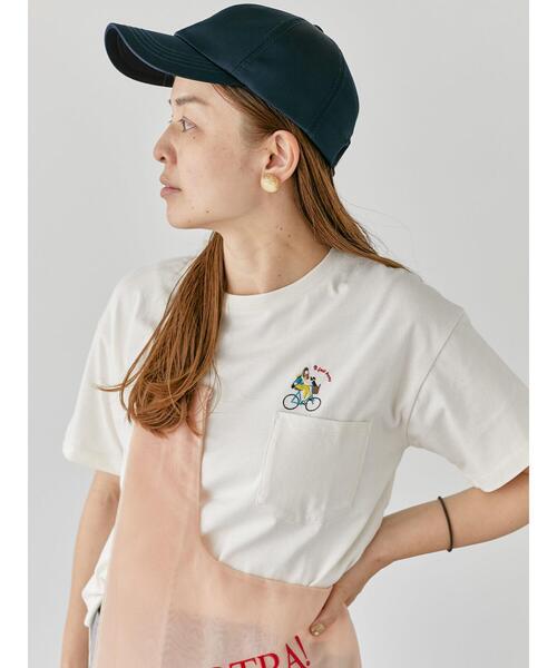 【国内配送】 セール】女の子刺繍Tシャツ《2025summer item》（T catalog トップス