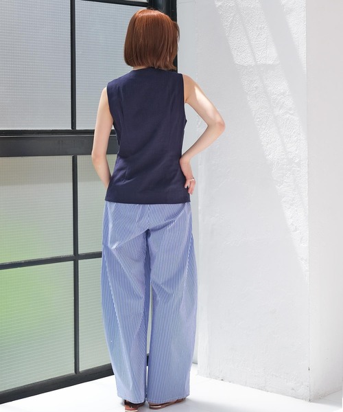 AKTE(アクテ)の「ライトコットンボリュームパンツ(その他パンツ・レディース・ブルー/バーガンディー・FREE/TALL)」の11枚目の写真