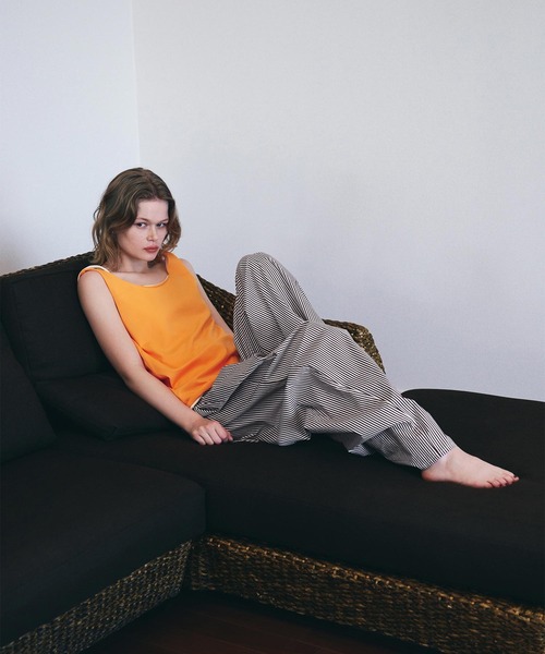 AKTE(アクテ)の「ライトコットンボリュームパンツ(その他パンツ・レディース・ブルー/バーガンディー・FREE/TALL)」の17枚目の写真