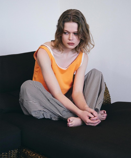 AKTE(アクテ)の「ライトコットンボリュームパンツ(その他パンツ・レディース・ブルー/バーガンディー・FREE/TALL)」の18枚目の写真