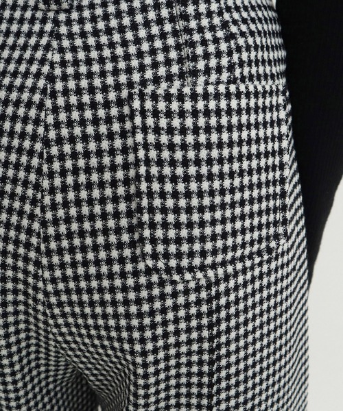 Dot＆Stripes CHILD WOMAN（ドットアンドストライプス　チャイルドウーマン）の「ウールギンガム ワイドパンツ（その他パンツ・レディース・ブラック・36/38）」の17枚目の写真