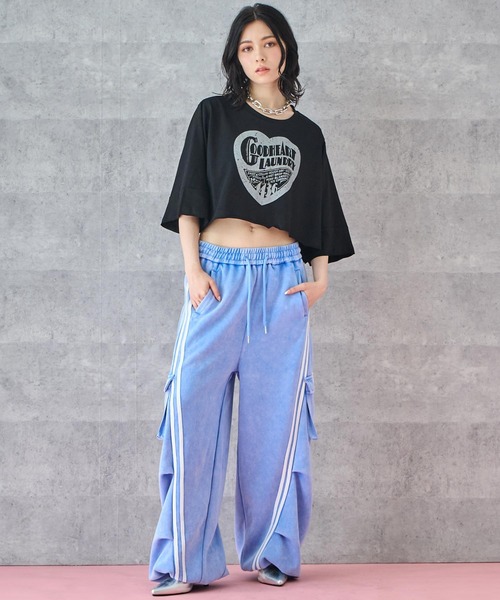 ANAP(アナップ)の「クロップド ハートロゴ Tシャツ(Tシャツ/カットソー・レディース・ホワイト/アイボリー/ブラック・FREE)」の17枚目の写真
