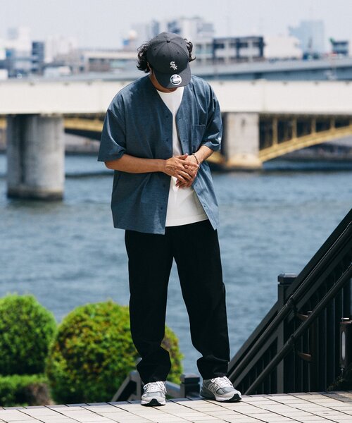 Russell Athletic（ラッセルアスレティック）の「吸水速乾 RUSSELL ATHLETIC 別注 Dri-Power(R) ベースボールシャツ（シャツ/ブラウス・メンズ・チャコールグレー/ライトブルー/ブラック・MEDIUM/LARGE）」の8枚目の写真