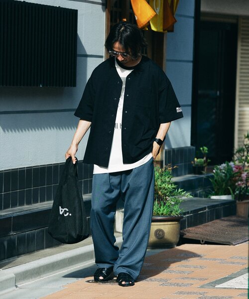 Russell Athletic（ラッセルアスレティック）の「吸水速乾 RUSSELL ATHLETIC 別注 Dri-Power(R) ベースボールシャツ（シャツ/ブラウス・メンズ・チャコールグレー/ライトブルー/ブラック・MEDIUM/LARGE）」の10枚目の写真