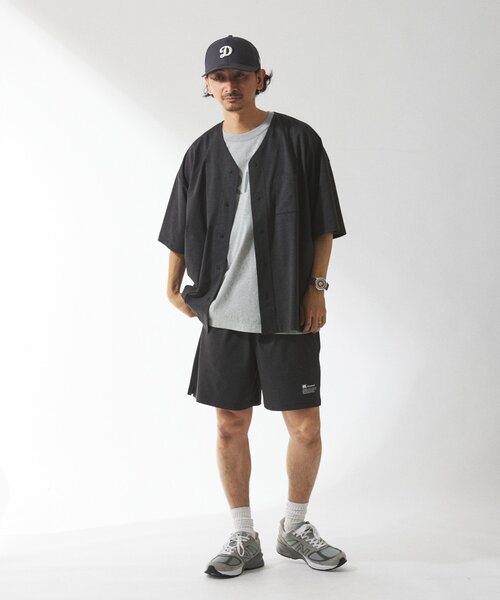 Russell Athletic（ラッセルアスレティック）の「吸水速乾 RUSSELL ATHLETIC 別注 Dri-Power(R) ベースボールシャツ（シャツ/ブラウス・メンズ・チャコールグレー/ライトブルー/ブラック・MEDIUM/LARGE）」の22枚目の写真