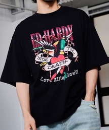 『ED HARDY/エドハーディー』クルーネック イーグル半袖Tシャツ