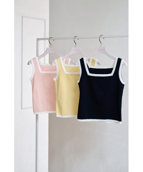 Siena Bicolor Rib Knit Set（アンサンブル）｜Her lip to（ハー