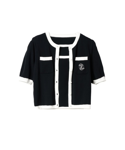 【新品】Trois Logo Bicolor Rib Knit Set ?media_id=3376203408796746470