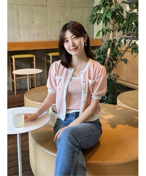 Siena Bicolor Rib Knit Set（アンサンブル）｜Her lip to（ハーリップ