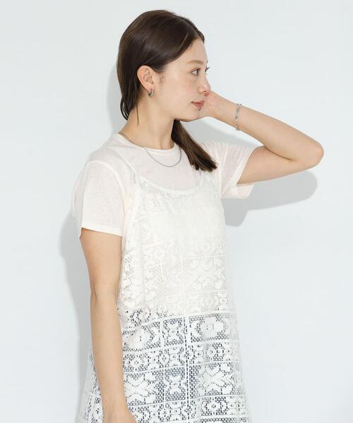 URBAN RESEARCH Sonny Label（アーバンリサーチサニーレーベル）の「シアースラブTシャツ（Tシャツ/カットソー・レディース・ブラック/オフホワイト/ピンク・FREE）」の5枚目の写真