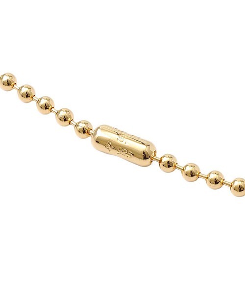 TAKAHIROMIYASHITATheSoloIst.（タカヒロミヤシタザソロイスト）の「TAKAHIROMIYASHITATheSoloist. / タカヒロミヤシタザソロイスト.：ball chain necklace. -S- regular：sspj0023[RIP]（ネックレス・メンズ・ゴールド/シルバー・FREE）」の3枚目の写真