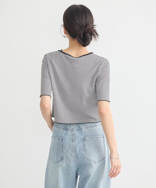 earth music&ecology（アースミュージックアンドエコロジー）の「SET2点ギンガムメロ－カーデ＋リボンタンク（Tシャツ/カットソー・レディース・ブラウン/レッド/ブラック・FREE）」の14枚目の写真