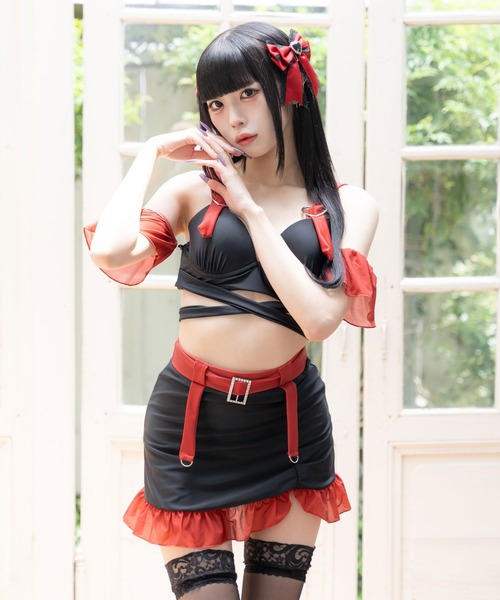 DearMyLove ハートリボンスカートビキニ LLサイズ