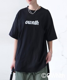 antiqua（アンティカ）の「フェルトロゴ刺繍Tシャツ（Tシャツ/カットソー）」