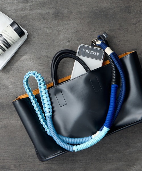 A SCENE（エーシーン）の「[A SCENE/エーシーン] DESIGN PARACORD SHOULDER  デザイン パラコード ショルダー【追加】（スマホグッズ・レディース・マルチ/ブラック/ブルー/シルバー/ネイビー/パープル・ONE SIZE）」の3枚目の写真