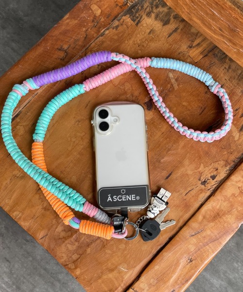 A SCENE（エーシーン）の「[A SCENE/エーシーン] DESIGN PARACORD SHOULDER  デザイン パラコード ショルダー【追加】（スマホグッズ・レディース・マルチ/ブラック/ブルー/シルバー/ネイビー/パープル・ONE SIZE）」の6枚目の写真