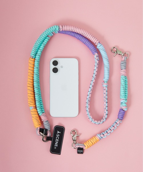 A SCENE（エーシーン）の「[A SCENE/エーシーン] DESIGN PARACORD SHOULDER  デザイン パラコード ショルダー【追加】（スマホグッズ・レディース・マルチ/ブラック/ブルー/シルバー/ネイビー/パープル・ONE SIZE）」の20枚目の写真
