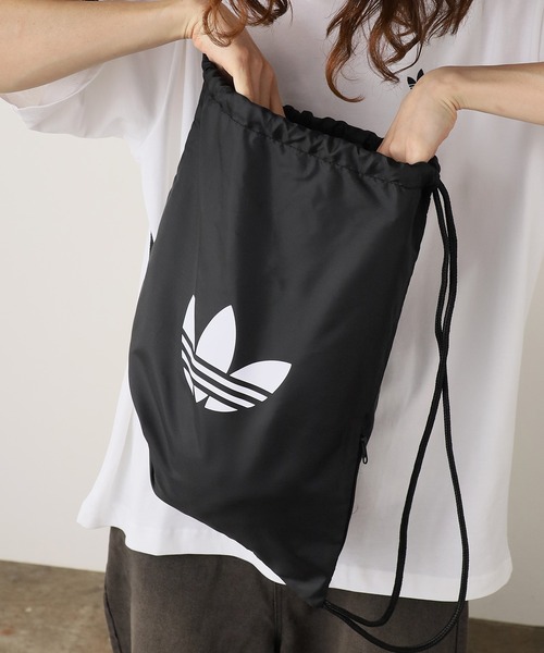 adidas（アディダス）の「adidas/アディダス HERI ADICOLOR GS ジムサック 2026年 夏 夏服（バックパック/リュック・メンズ・ブラック・FREE）」の7枚目の写真