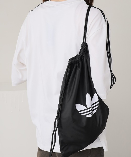 adidas（アディダス）の「adidas/アディダス HERI ADICOLOR GS ジムサック 2026年 夏 夏服（バックパック/リュック・メンズ・ブラック・FREE）」の6枚目の写真