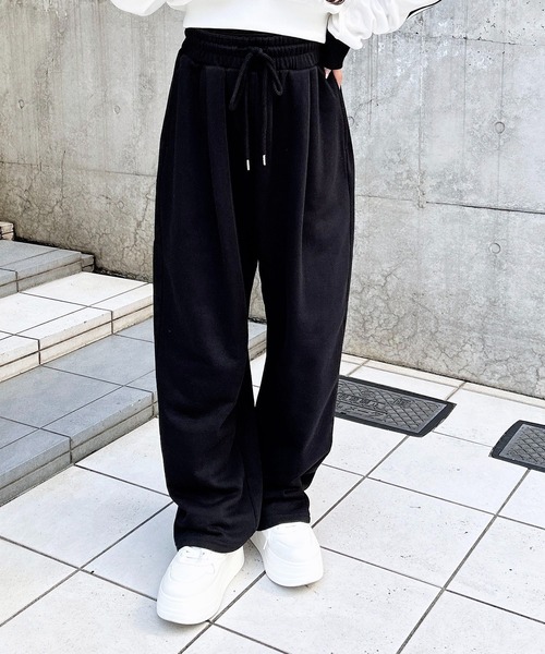 INGNI（イング）の「【WEB限定】イージースウェットパンツ（スウェットパンツ・レディース・ピンク/ブラック/オフホワイト/グレー・FREE）」の15枚目の写真