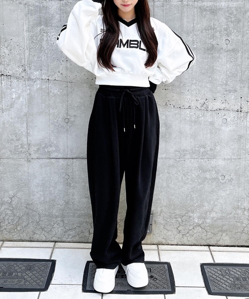 INGNI（イング）の「【WEB限定】イージースウェットパンツ（スウェットパンツ・レディース・ピンク/ブラック/オフホワイト/グレー・FREE）」の14枚目の写真