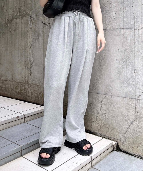 INGNI（イング）の「【WEB限定】イージースウェットパンツ（スウェットパンツ・レディース・ピンク/ブラック/オフホワイト/グレー・FREE）」の11枚目の写真