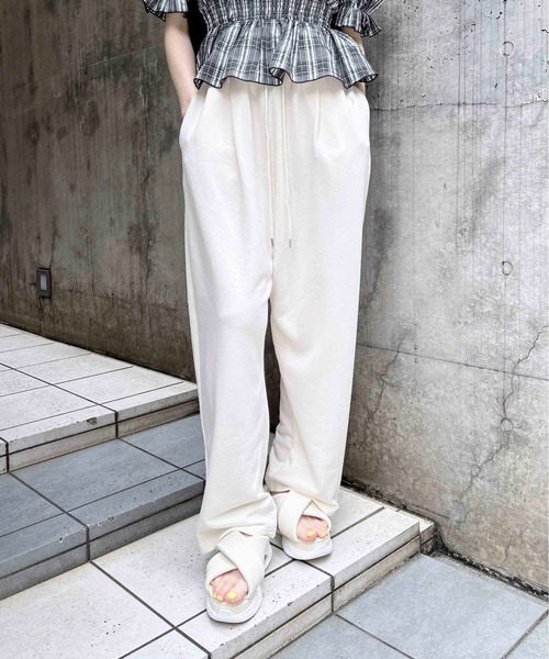 INGNI（イング）の「【WEB限定】イージースウェットパンツ（スウェットパンツ・レディース・ピンク/ブラック/オフホワイト/グレー・FREE）」の17枚目の写真