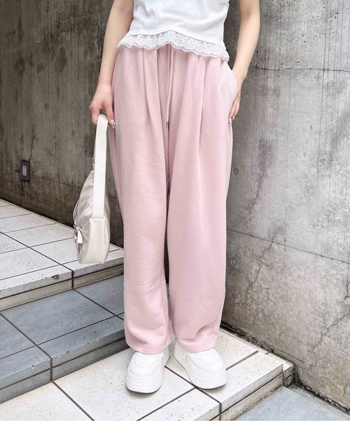 INGNI（イング）の「【WEB限定】イージースウェットパンツ（スウェットパンツ・レディース・ピンク/ブラック/オフホワイト/グレー・FREE）」の20枚目の写真