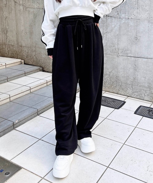 INGNI(イング)の「【WEB限定】イージースウェットパンツ(スウェットパンツ・レディース・ピンク/ブラック/オフホワイト/グレー・FREE)」の13枚目の写真
