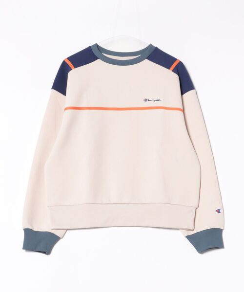 Champion(チャンピオン)の「CHAMPION/チャンピオン CREW NECK SWEATSHIRT スウェット CW-C008(スウェット・レディース・ブラウン/ライトベージュ/ダークブルー・M/L)」の20枚目の写真