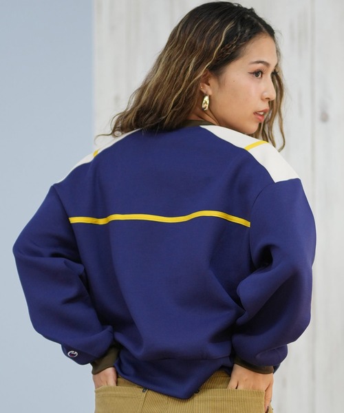 Champion(チャンピオン)の「CHAMPION/チャンピオン CREW NECK SWEATSHIRT スウェット CW-C008(スウェット・レディース・ブラウン/ライトベージュ/ダークブルー・M/L)」の7枚目の写真