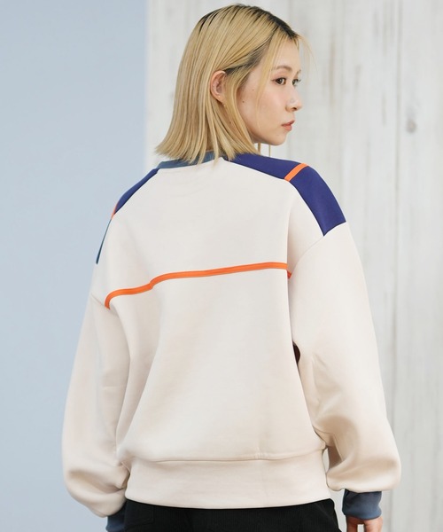 Champion(チャンピオン)の「CHAMPION/チャンピオン CREW NECK SWEATSHIRT スウェット CW-C008(スウェット・レディース・ブラウン/ライトベージュ/ダークブルー・M/L)」の6枚目の写真