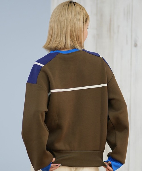 Champion(チャンピオン)の「CHAMPION/チャンピオン CREW NECK SWEATSHIRT スウェット CW-C008(スウェット・レディース・ブラウン/ライトベージュ/ダークブルー・M/L)」の5枚目の写真