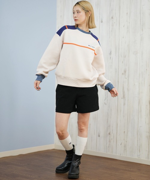 Champion(チャンピオン)の「CHAMPION/チャンピオン CREW NECK SWEATSHIRT スウェット CW-C008(スウェット・レディース・ブラウン/ライトベージュ/ダークブルー・M/L)」の12枚目の写真