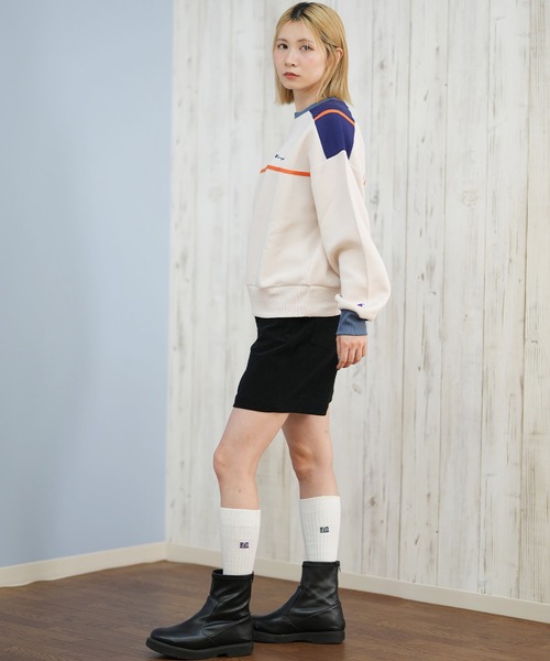 Champion(チャンピオン)の「CHAMPION/チャンピオン CREW NECK SWEATSHIRT スウェット CW-C008(スウェット・レディース・ブラウン/ライトベージュ/ダークブルー・M/L)」の14枚目の写真