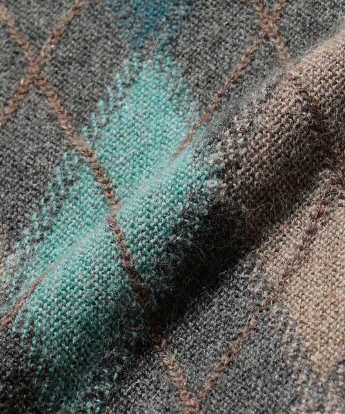 BEAMS PLUS(ビームスプラス)の「アーガイル パターン アルパカ ニットベスト(ベスト・メンズ・グレー/ブラック・XL/L/M/S)」の10枚目の写真