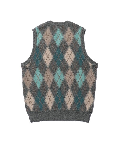 BEAMS PLUS(ビームスプラス)の「アーガイル パターン アルパカ ニットベスト(ベスト・メンズ・グレー/ブラック・XL/L/M/S)」の11枚目の写真