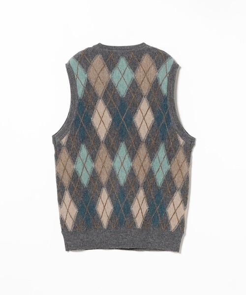 BEAMS PLUS(ビームスプラス)の「アーガイル パターン アルパカ ニットベスト(ベスト・メンズ・グレー/ブラック・XL/L/M/S)」の15枚目の写真