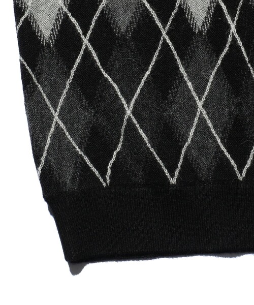 BEAMS PLUS(ビームスプラス)の「アーガイル パターン アルパカ ニットベスト(ベスト・メンズ・グレー/ブラック・XL/L/M/S)」の20枚目の写真