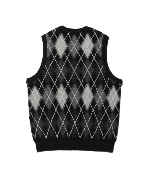 BEAMS PLUS(ビームスプラス)の「アーガイル パターン アルパカ ニットベスト(ベスト・メンズ・グレー/ブラック・XL/L/M/S)」の22枚目の写真