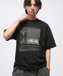 Geometric Skyline Drawcord T-Shirt / ジオメトリック&スカイラインドローコードTシャツ