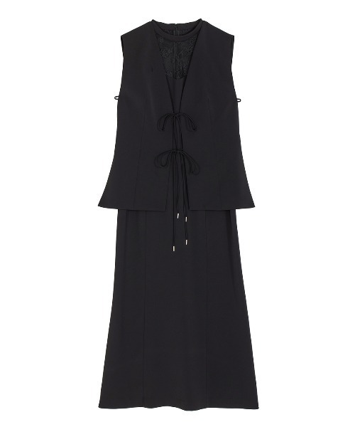 Ameri(アメリ)の「CORD VEST SET MERMAID DRESS(ドレス・レディース・ブラック/ライトブルー/アイボリー・SMALL/MEDIUM)」の16枚目の写真