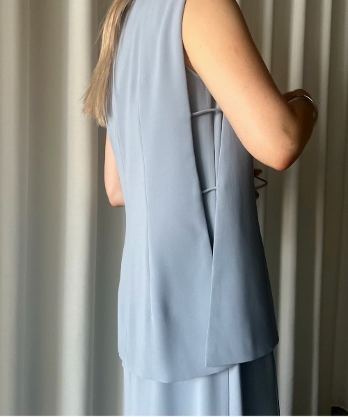 Ameri(アメリ)の「CORD VEST SET MERMAID DRESS(ドレス・レディース・ブラック/ライトブルー/アイボリー・SMALL/MEDIUM)」の14枚目の写真