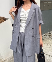 Remind me and forever | 【上下SET】BIGテーラーWジャケット+ワイドパンツ(テーラードジャケット)