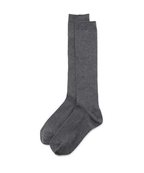 emmi(エミ)の「コットンリブハイソックス(ソックス/靴下・レディース・ライム/ブラウン/ダークグレー・F)」の8枚目の写真