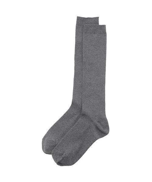 emmi(エミ)の「コットンリブハイソックス(ソックス/靴下・レディース・ライム/ブラウン/ダークグレー・F)」の11枚目の写真